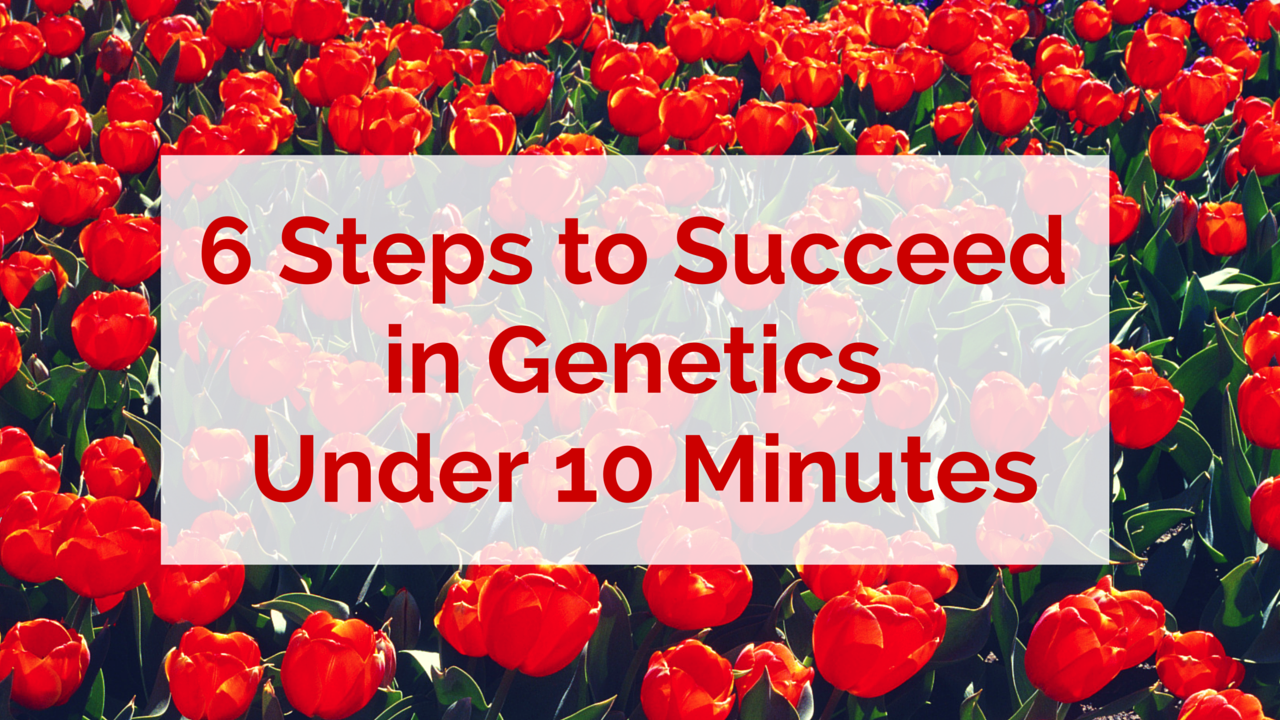 Six Steps to Succeed in Genetics Under Ten Minutes